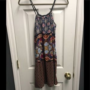 Xhilaration multi pattern tier dress